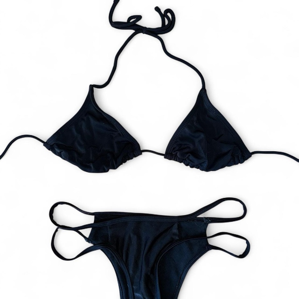 Black Triangle Bikini Set